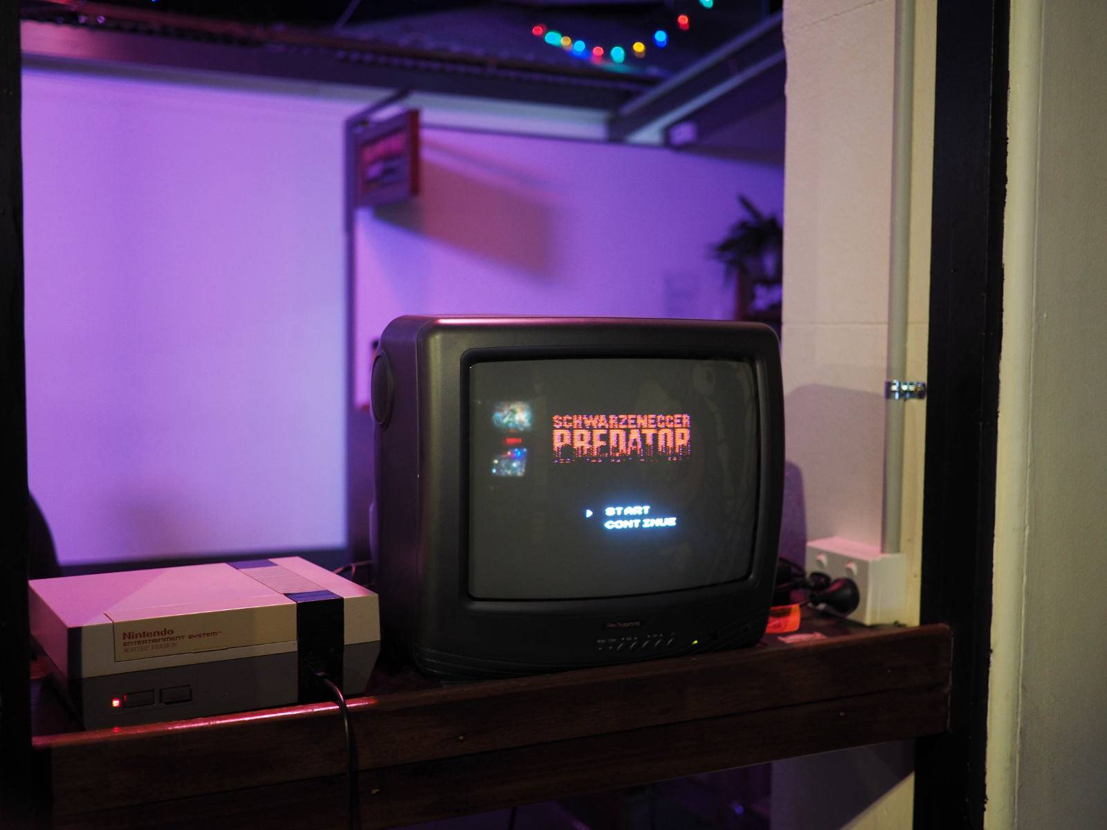 NES Playing Schwarzenegger Predator