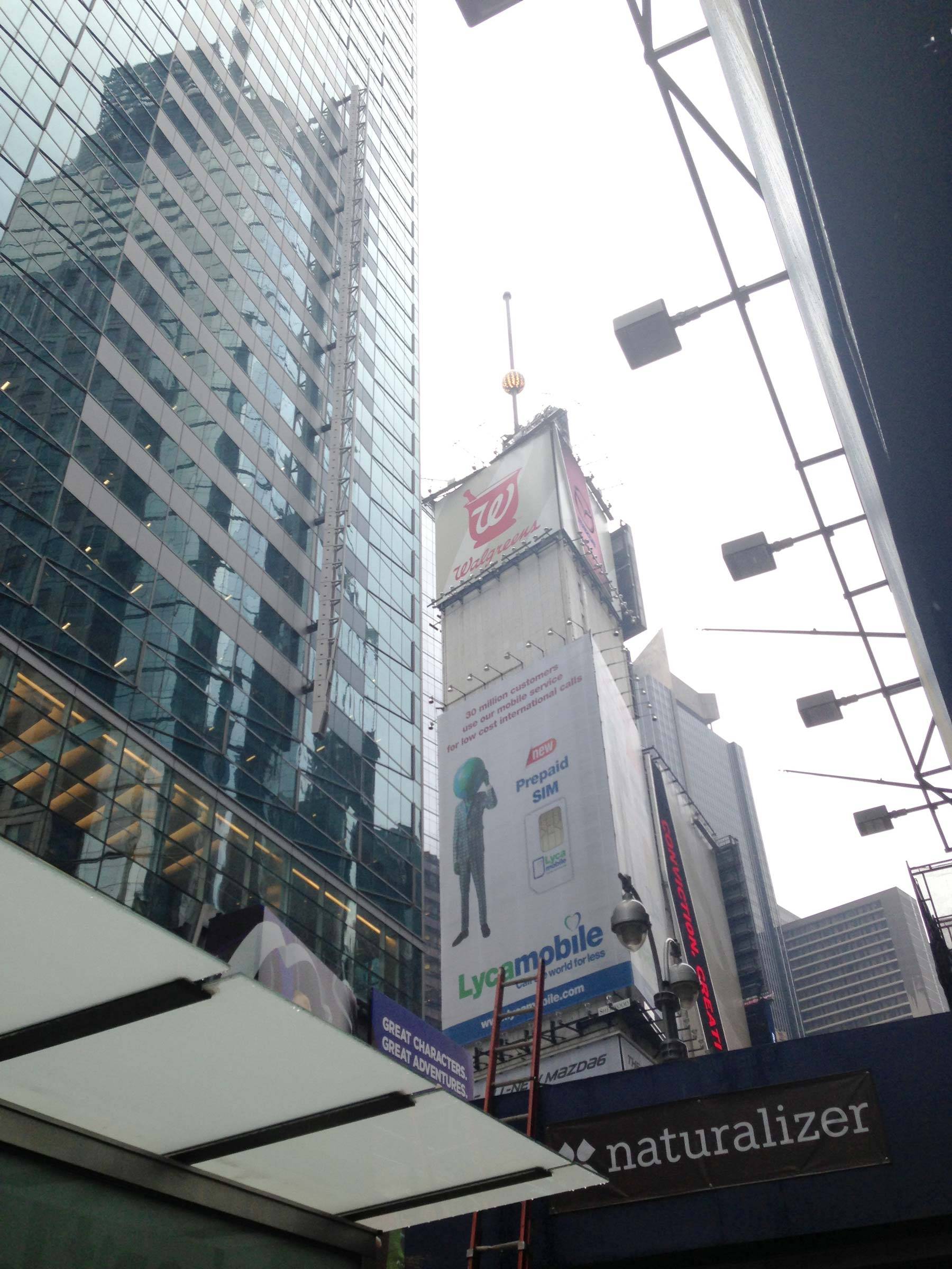 Tall buildings and adverts