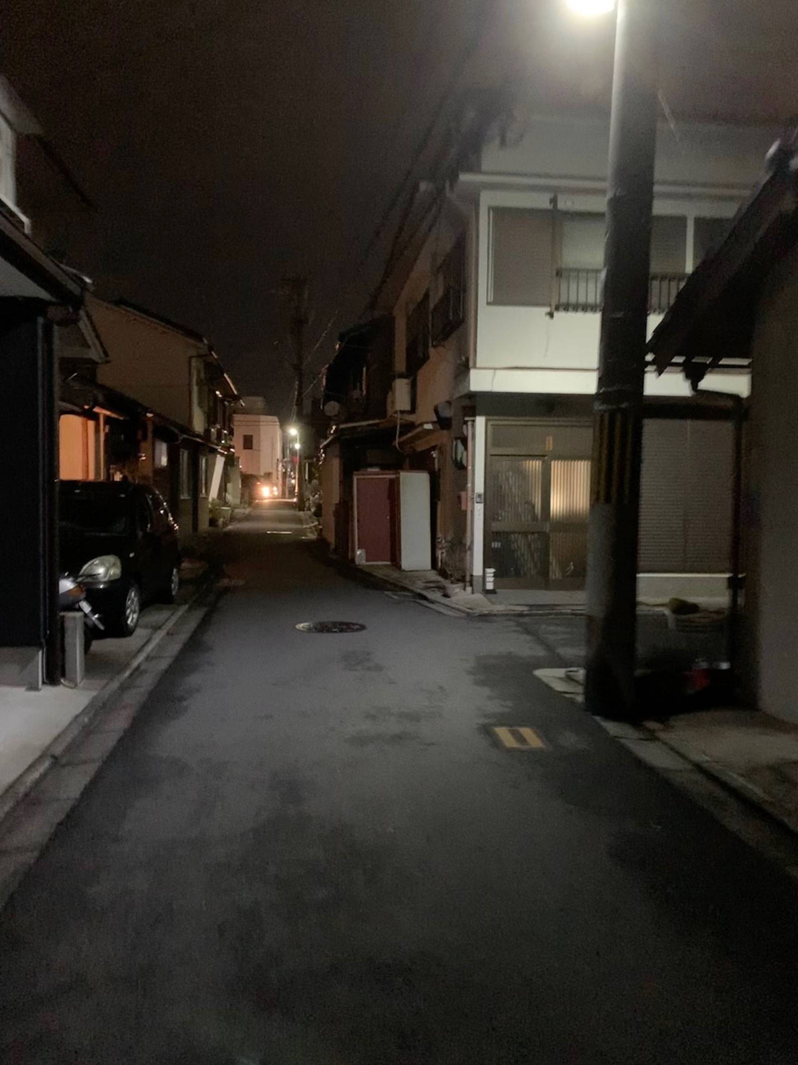 A dark alley in Kyoto
