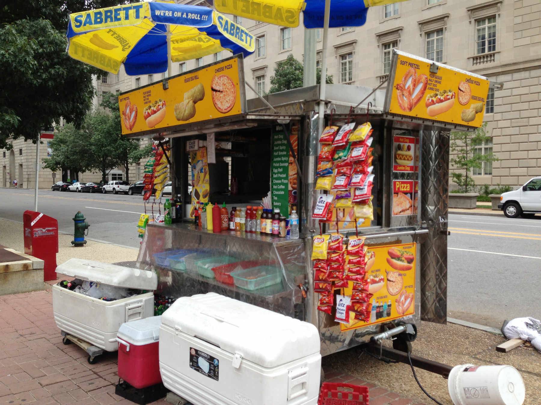 A mobile food stall