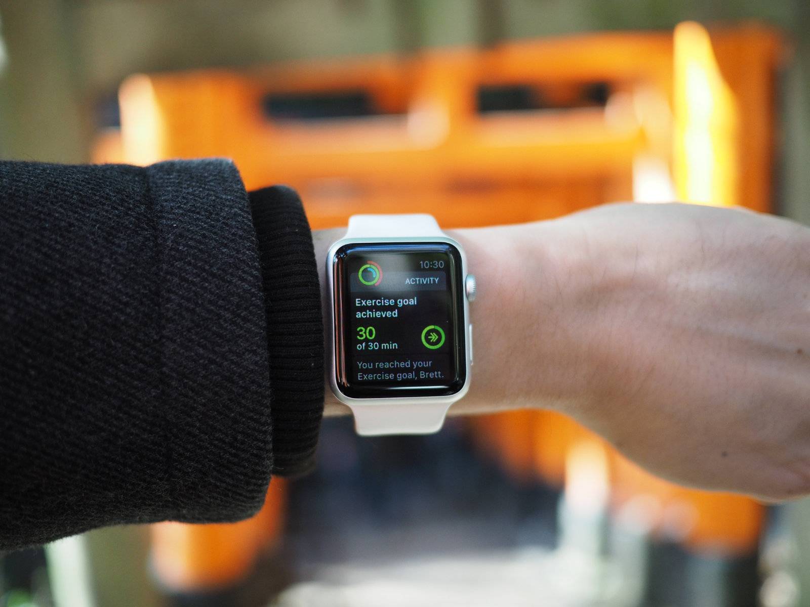 Apple watch exercise goal met