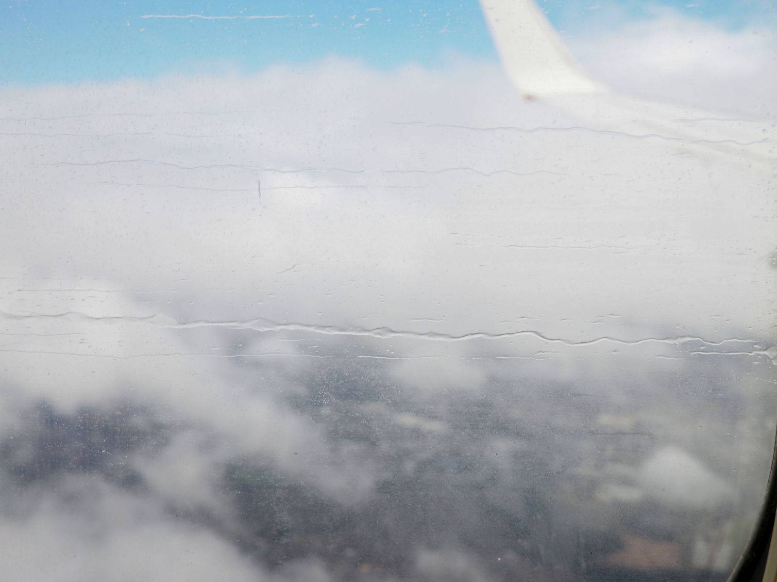 Condensation on the plane window