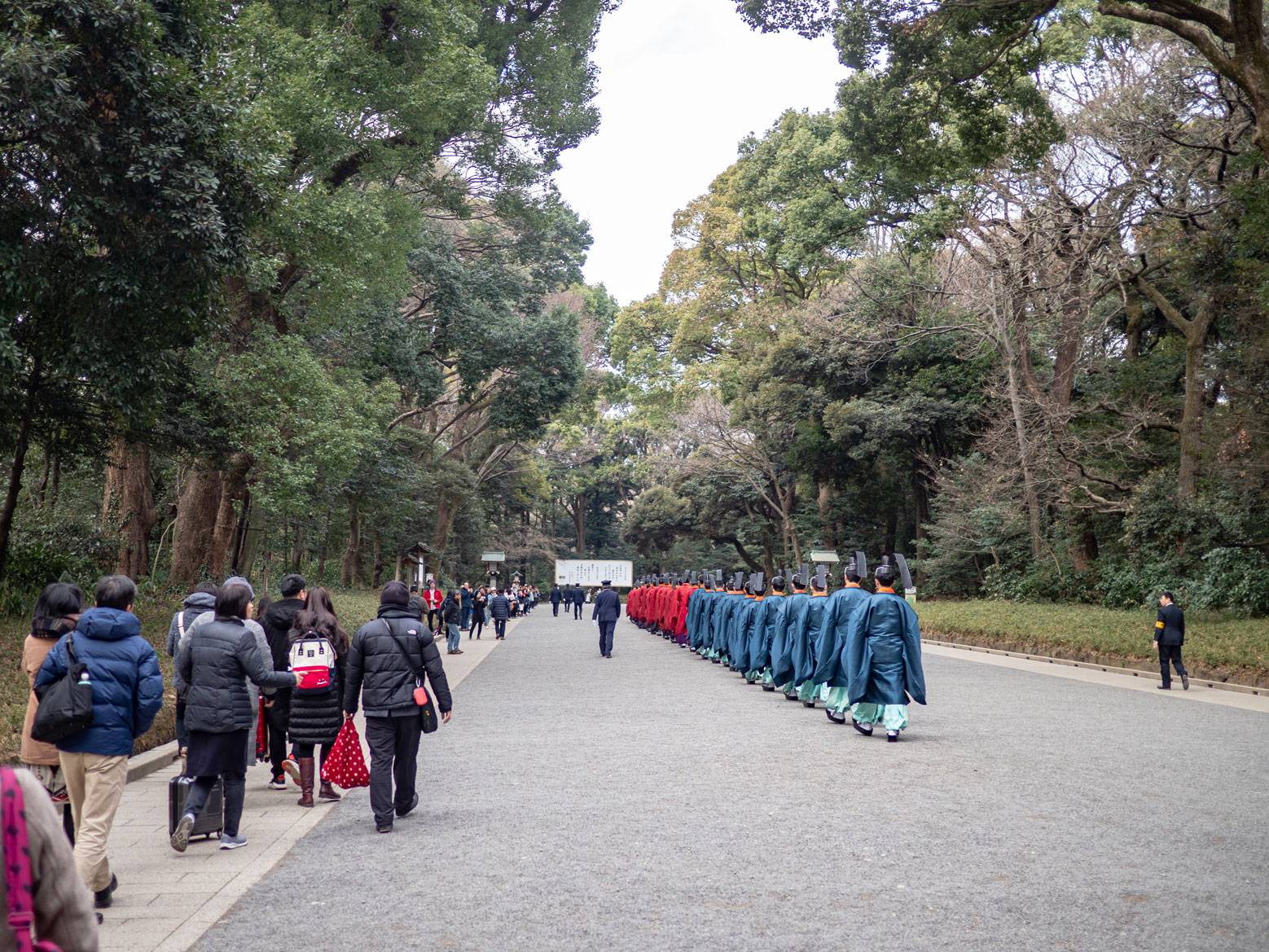 Procession heading for the main shrine