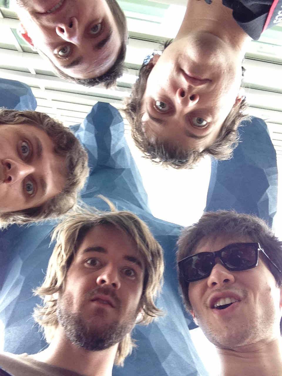 Clockwise selfie from top left: Jared, Richard, Brett, Butcher, Irwin